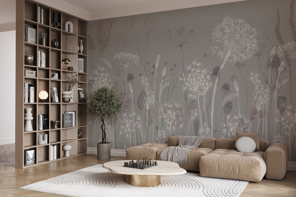 Gramíneas e umbelas redondas — interior 4