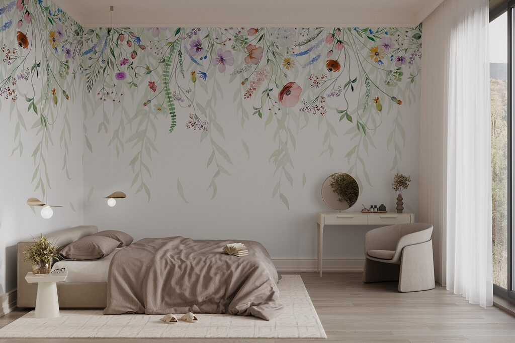 Ramagem de flores coloridas — interior 2