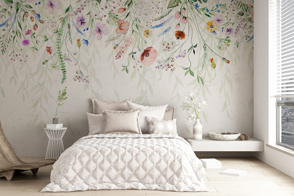 Ramagem de flores coloridas — interior 4