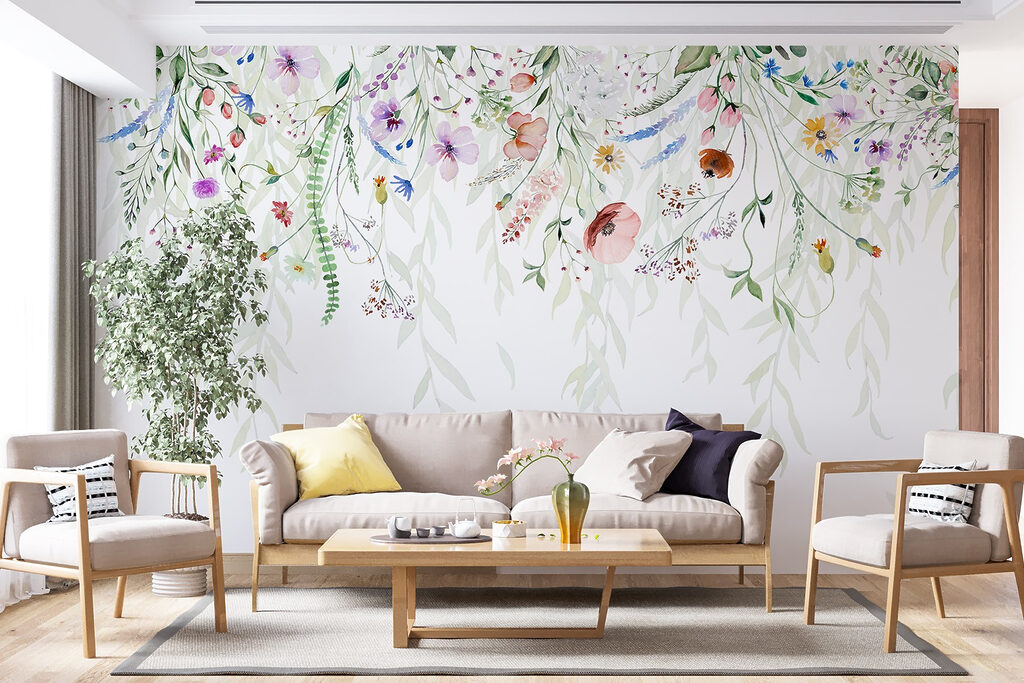 Ramagem de flores coloridas — interior 5