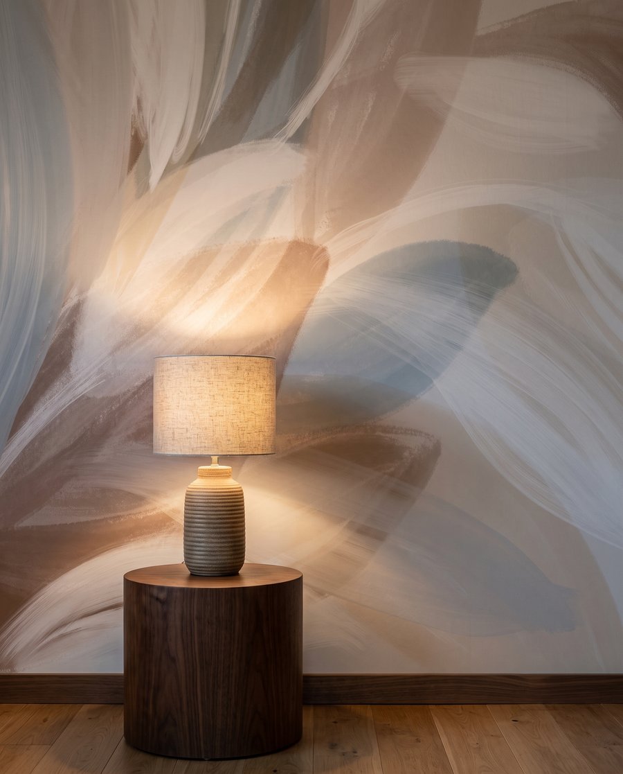 Folhas claras em pinceladas — interior 4