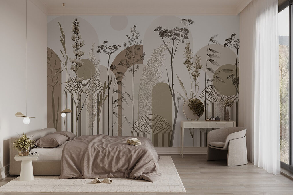 Gramíneas entre formas arredondadas — interior 1