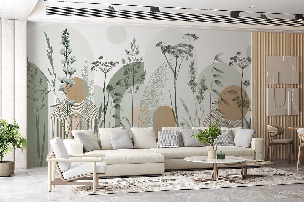 Gramíneas entre formas arredondadas — interior 4