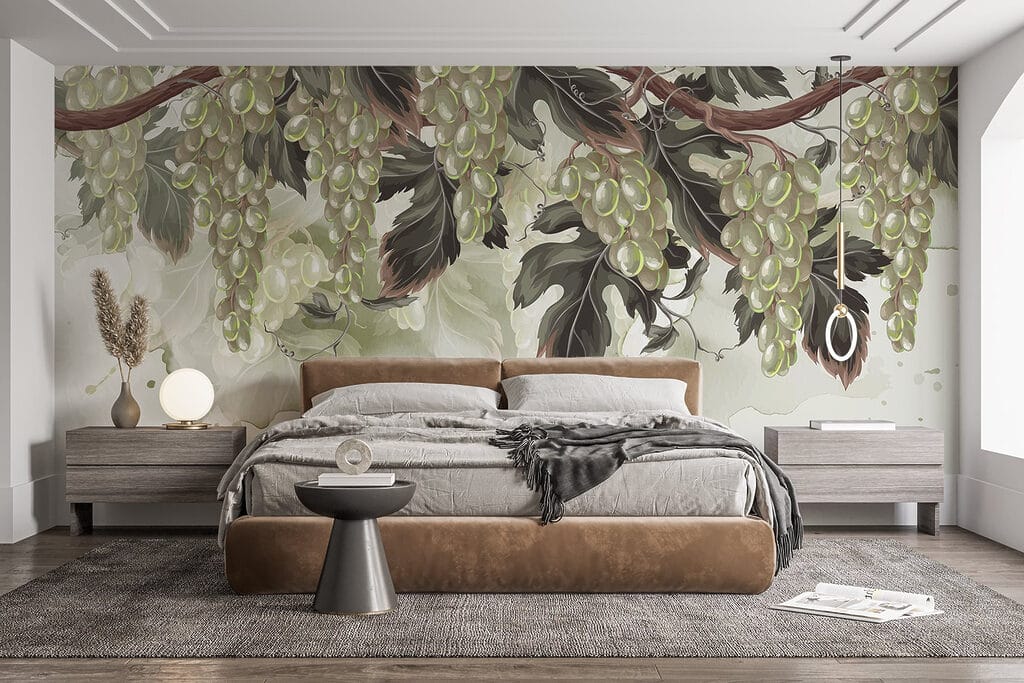 Cachos pendentes entre folhas — interior 2