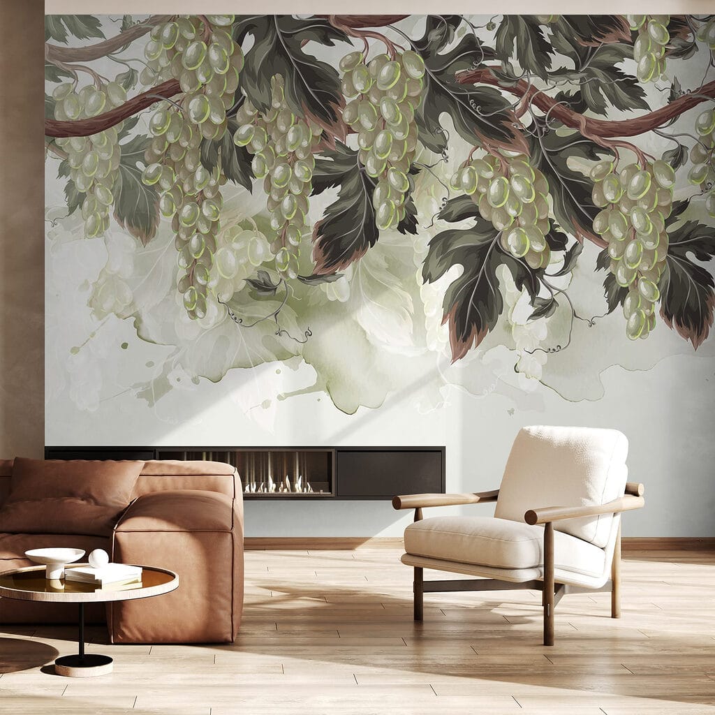 Cachos pendentes entre folhas — interior 4