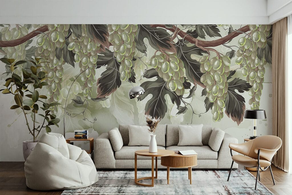 Cachos pendentes entre folhas — interior 5