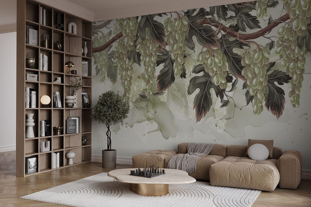 Cachos pendentes entre folhas — interior 6