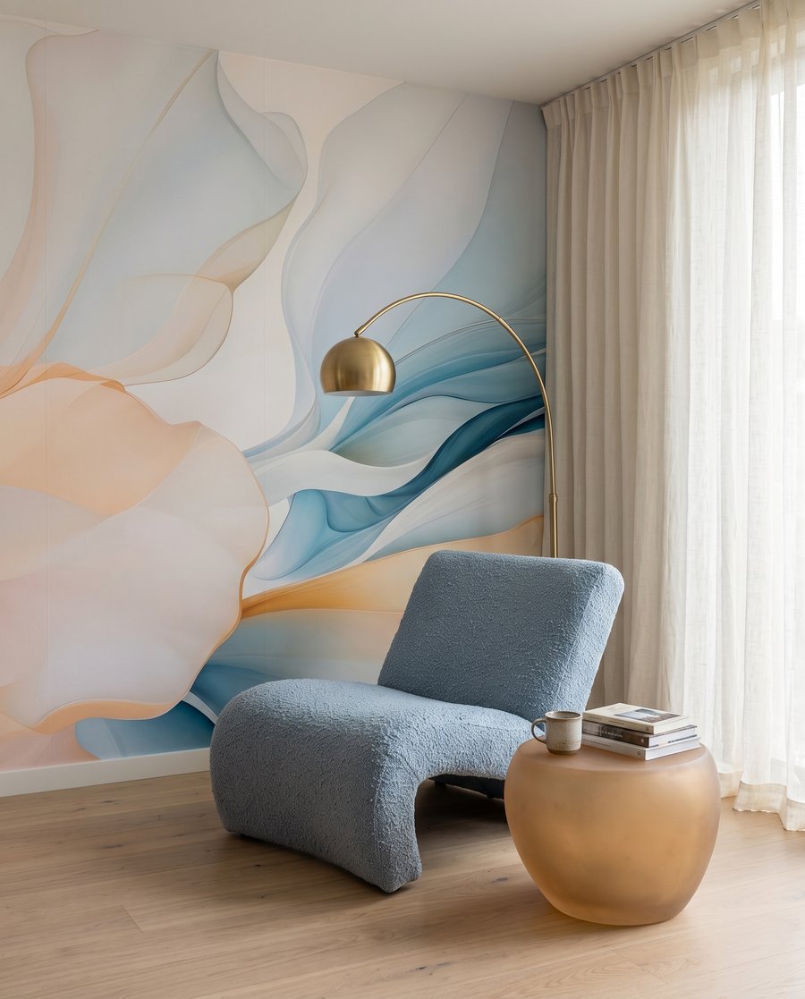 Flor de pétalas translúcidas — interior 3