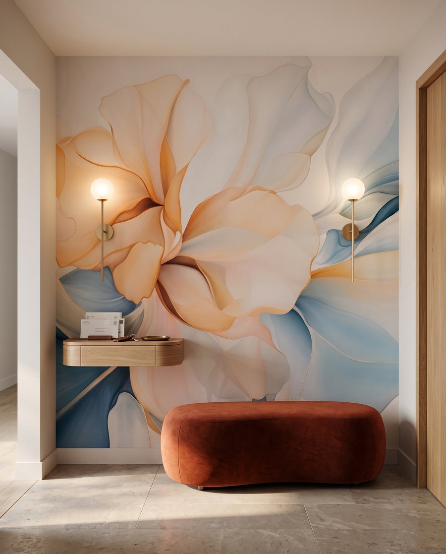 Flor de pétalas translúcidas — interior 4