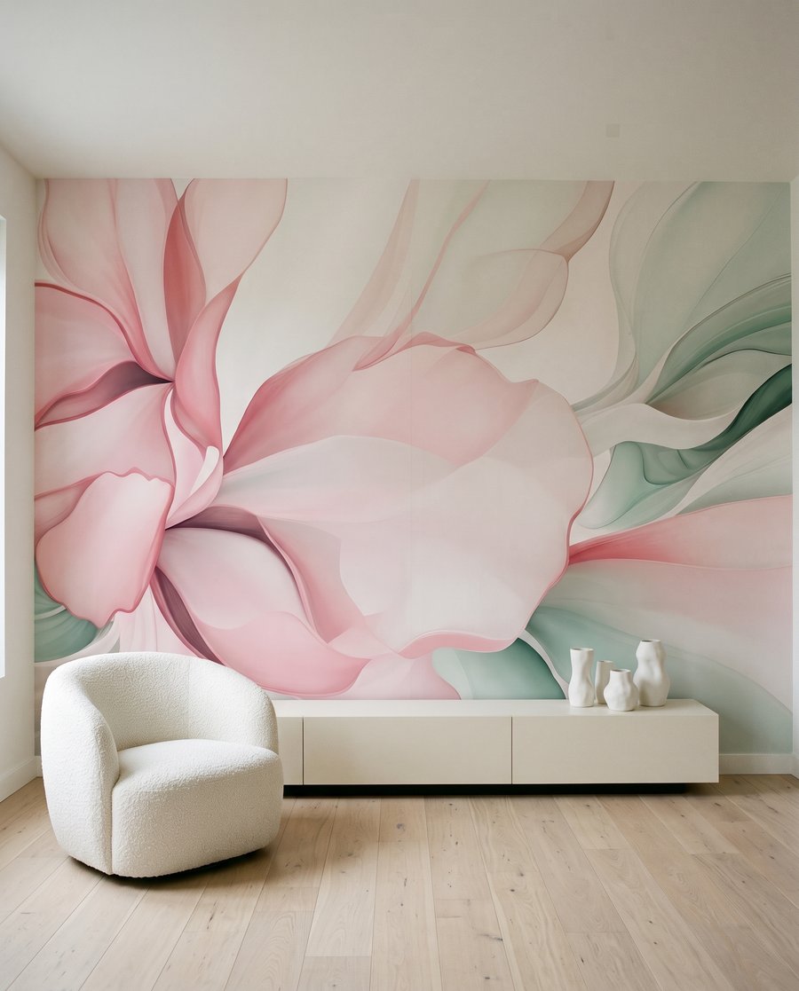 Flor de pétalas translúcidas — interior 3