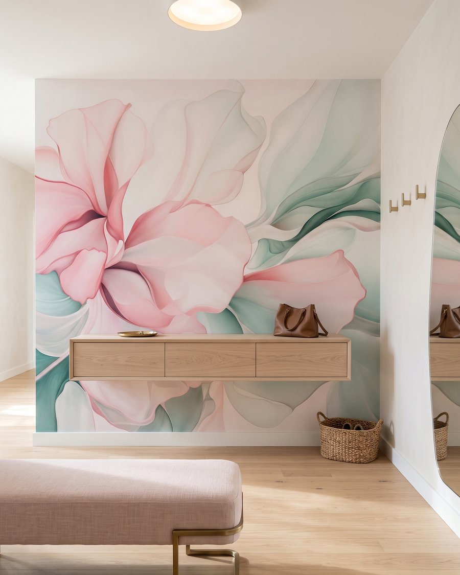 Flor de pétalas translúcidas — interior 1