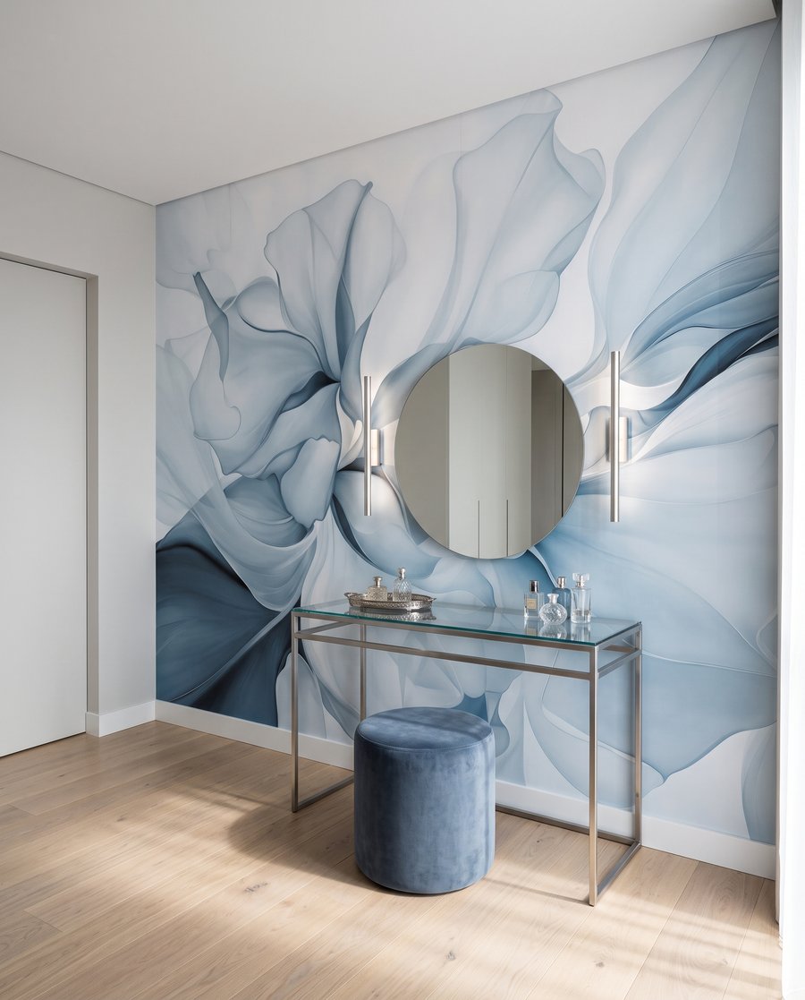 Flor de pétalas translúcidas — interior 3