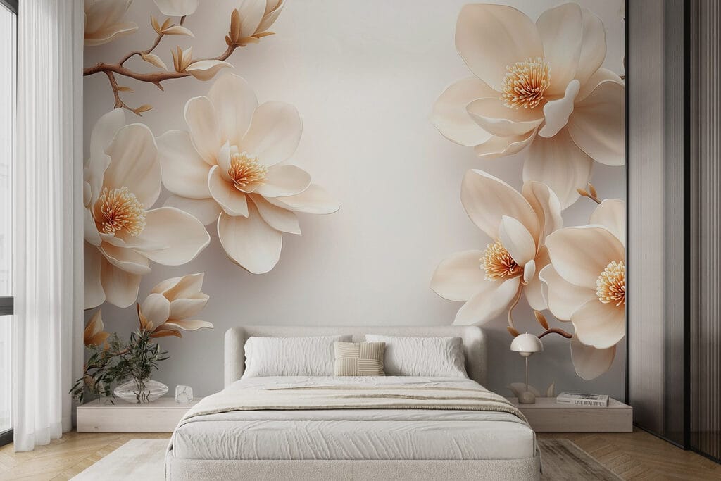Bordas de flores brancas — interior 2