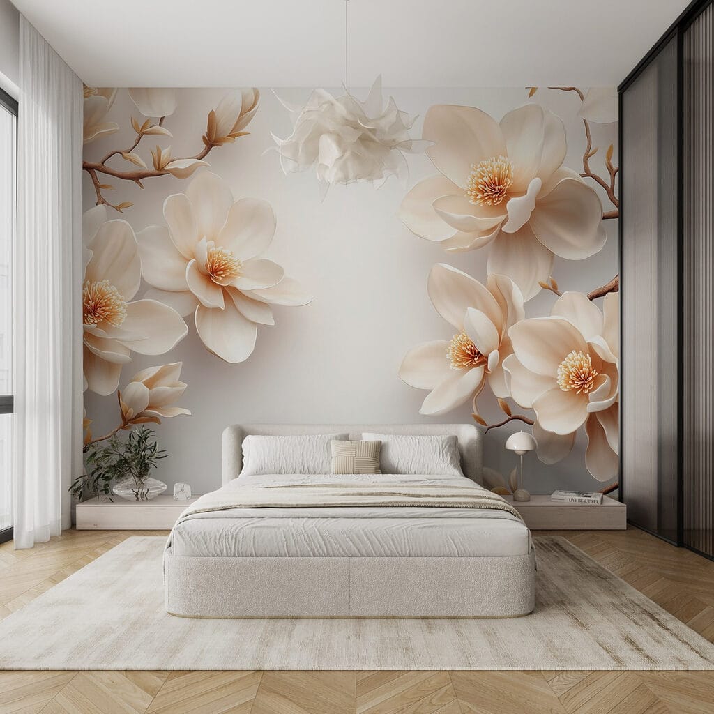 Bordas de flores brancas — interior 3