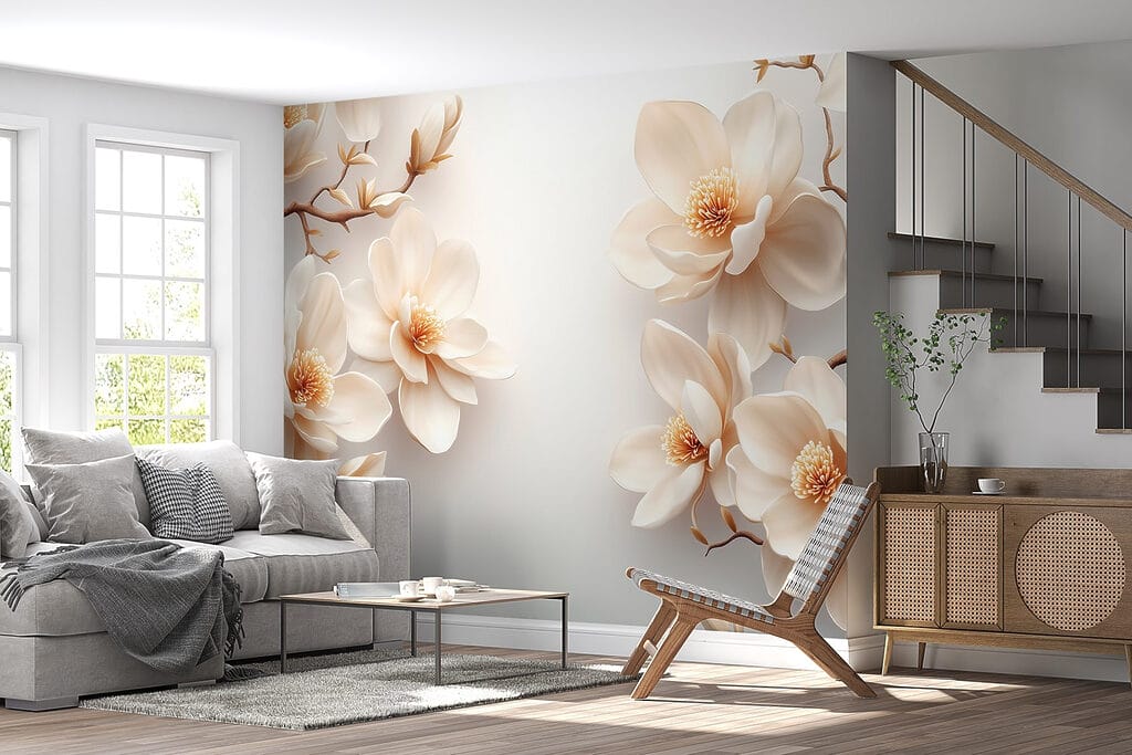Bordas de flores brancas — interior 4