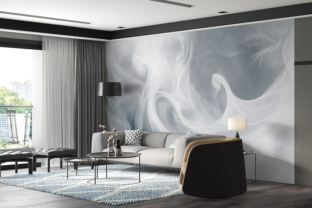 Ondas brancas de fumo — interior 4