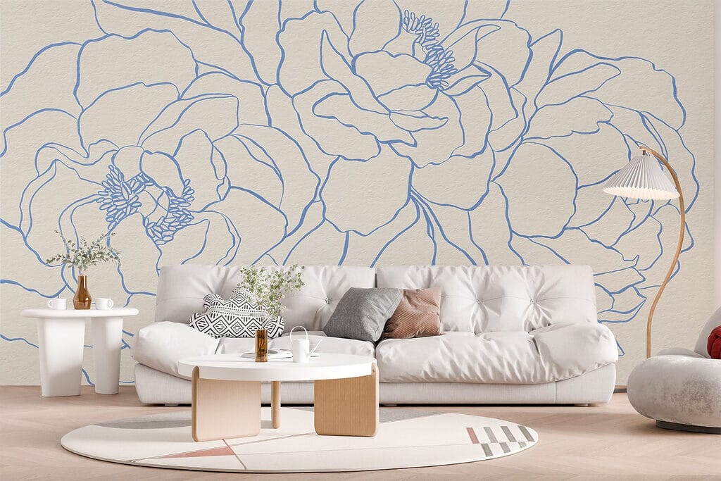 Flores em contornos finos — interior 4