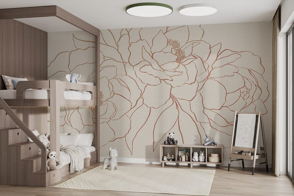 Flores em contornos finos — interior 4