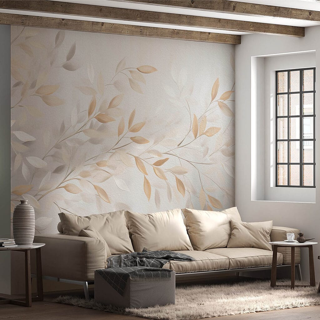 Ramos bege em cinzento — interior 2