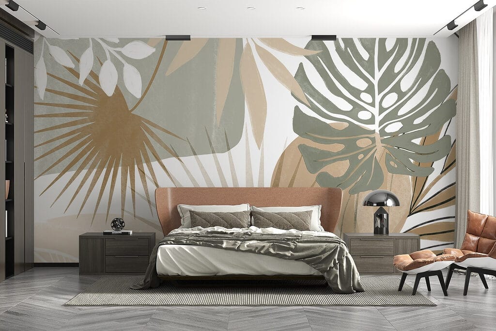 Folhas tropicais gráficas — interior 2