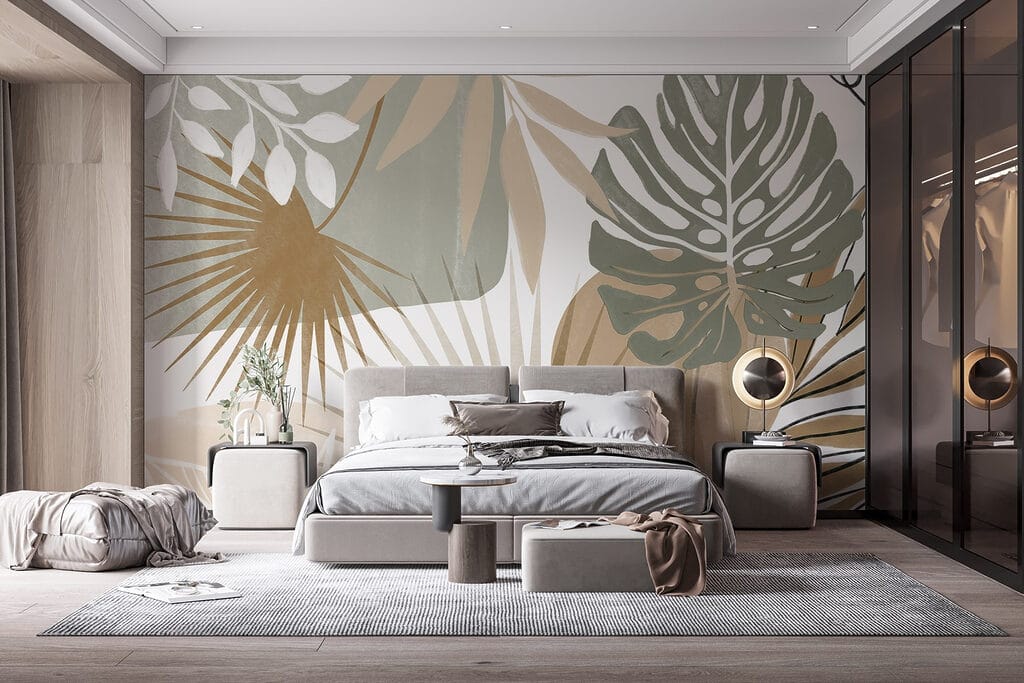 Folhas tropicais gráficas — interior 4