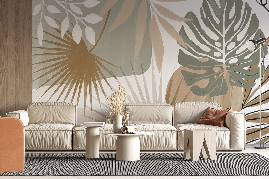 Folhas tropicais gráficas — interior 5