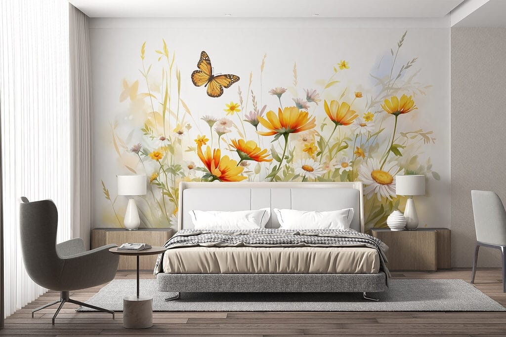 Borboleta entre flores — interior 2