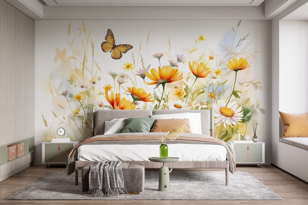 Borboleta entre flores — interior 3