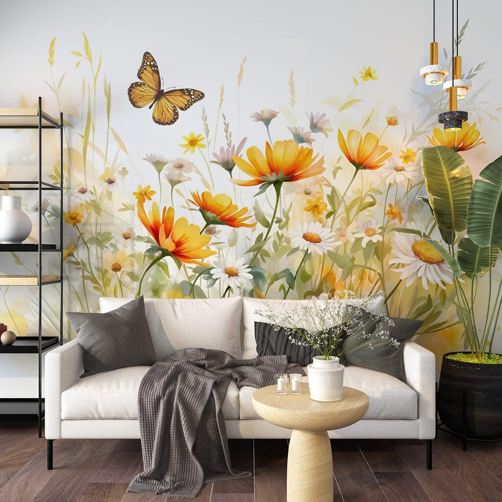Borboleta entre flores — interior 5