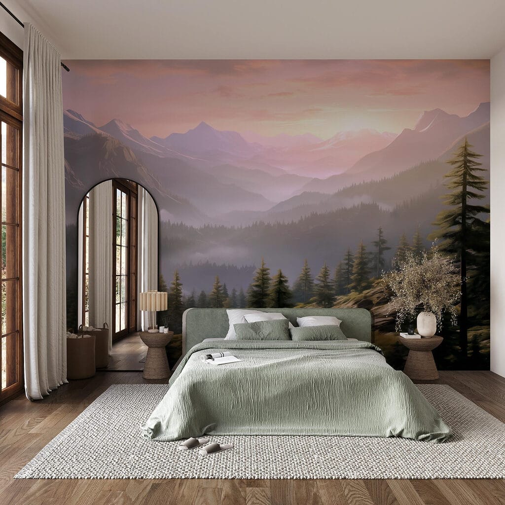 Amanhecer entre pinheiros — interior 1