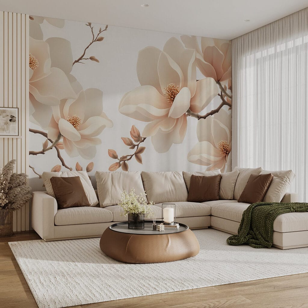 Flores creme num ramo — interior 3