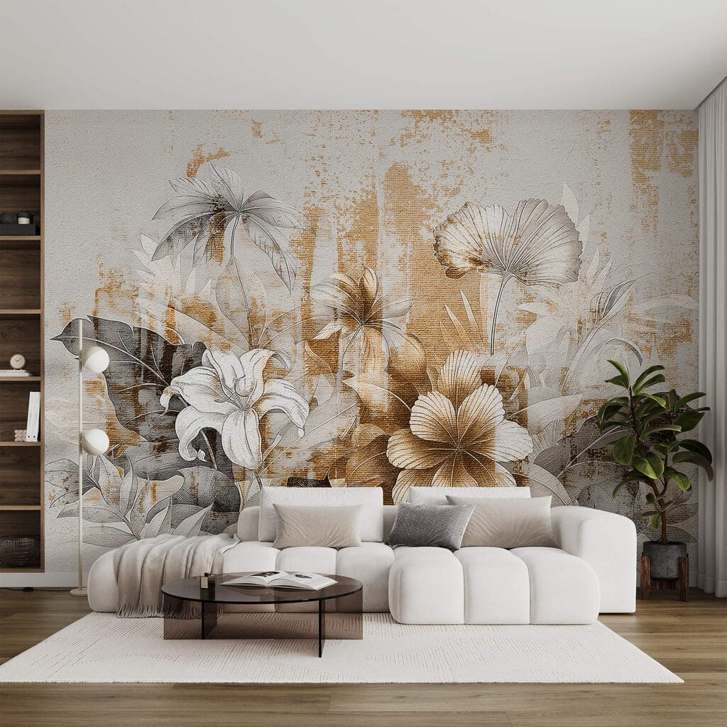 Flores sobre cores gastas — interior 3