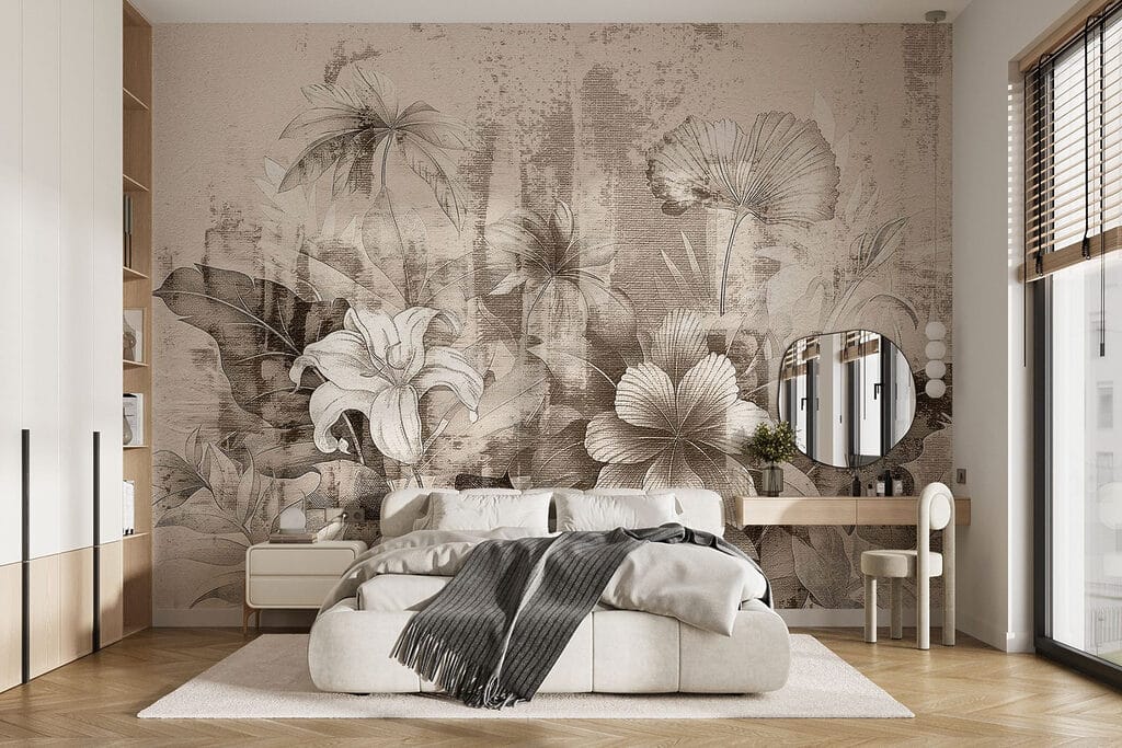 Flores sobre cores gastas — interior 1