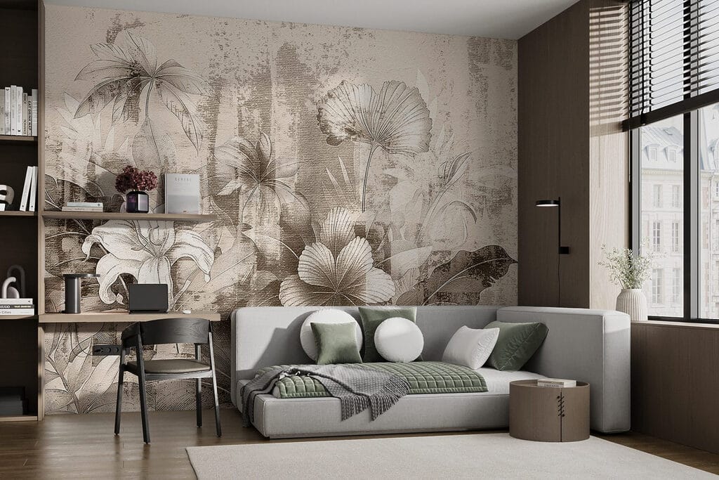 Flores sobre cores gastas — interior 3