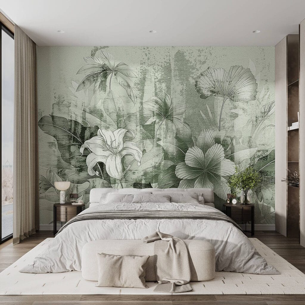 Flores sobre cores gastas — interior 1