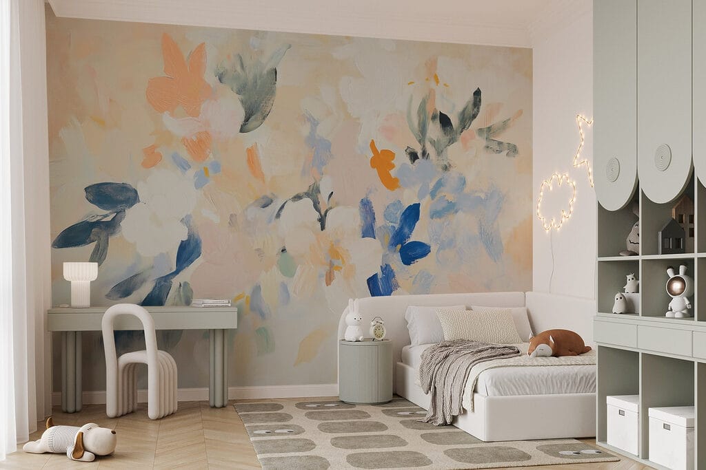 Flores abstratas em tinta — interior 4