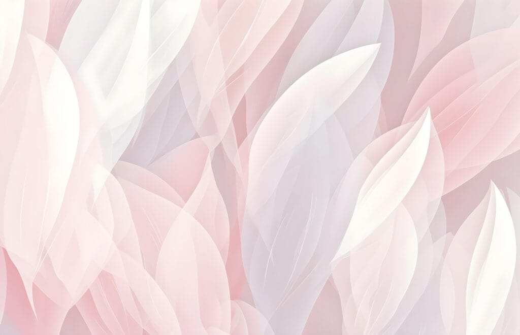 Folhas rosa em camadas — design completo