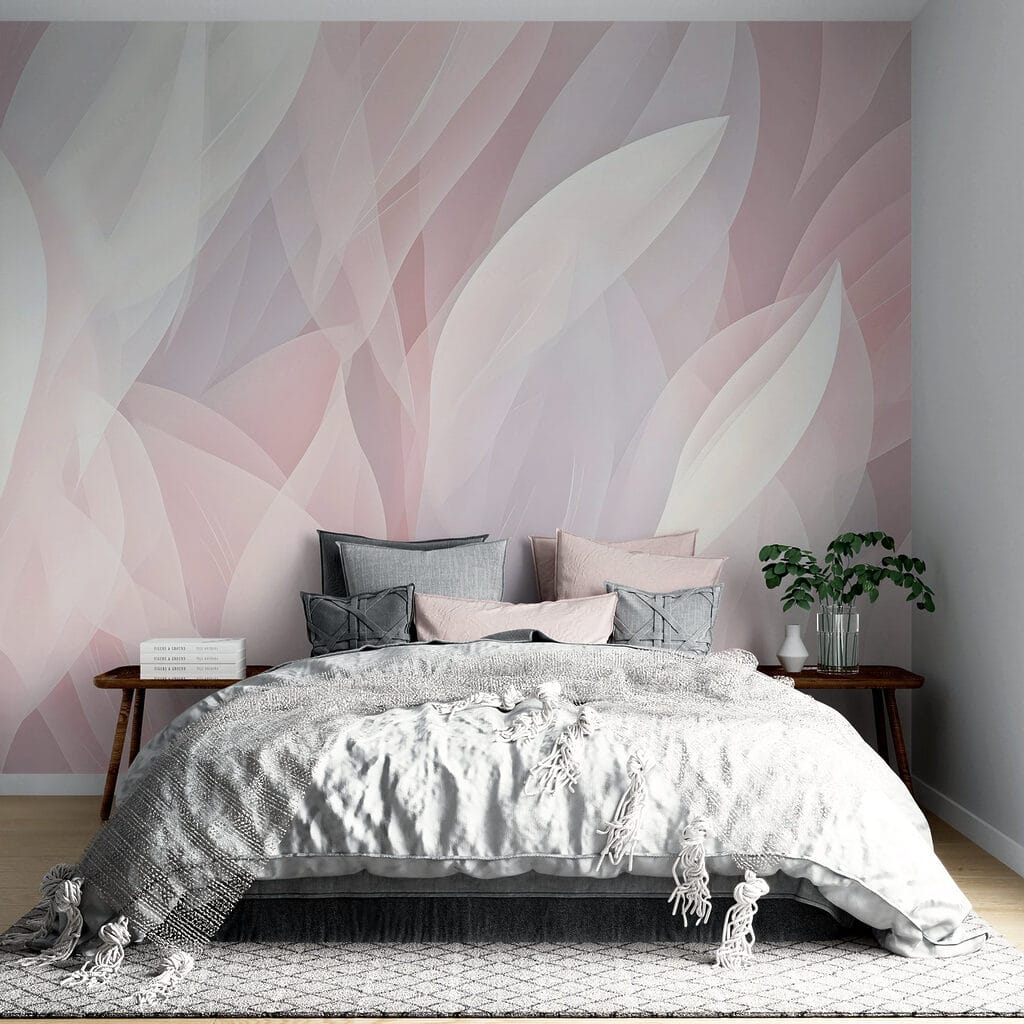 Folhas rosa em camadas — interior 2