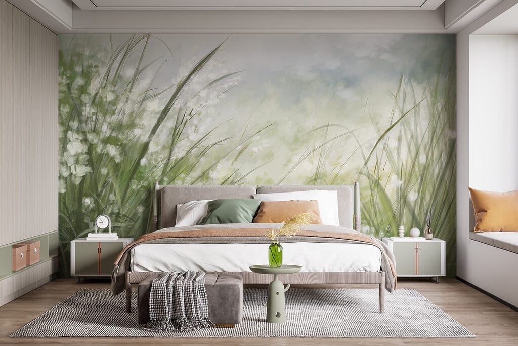 Flores brancas na erva — interior 2