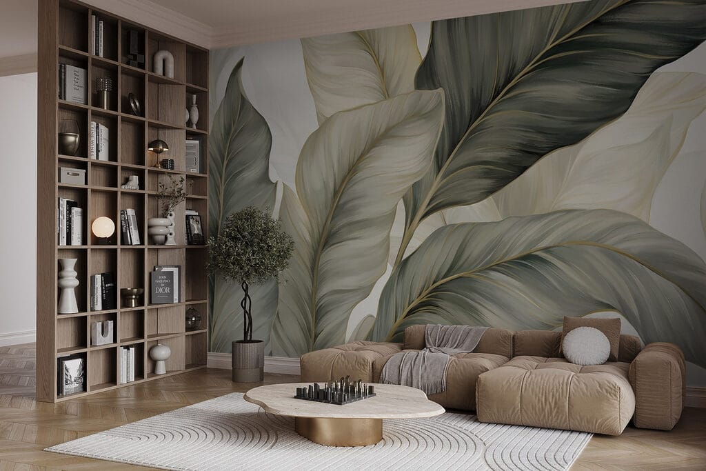 Folhas curvas e sobrepostas — interior 5