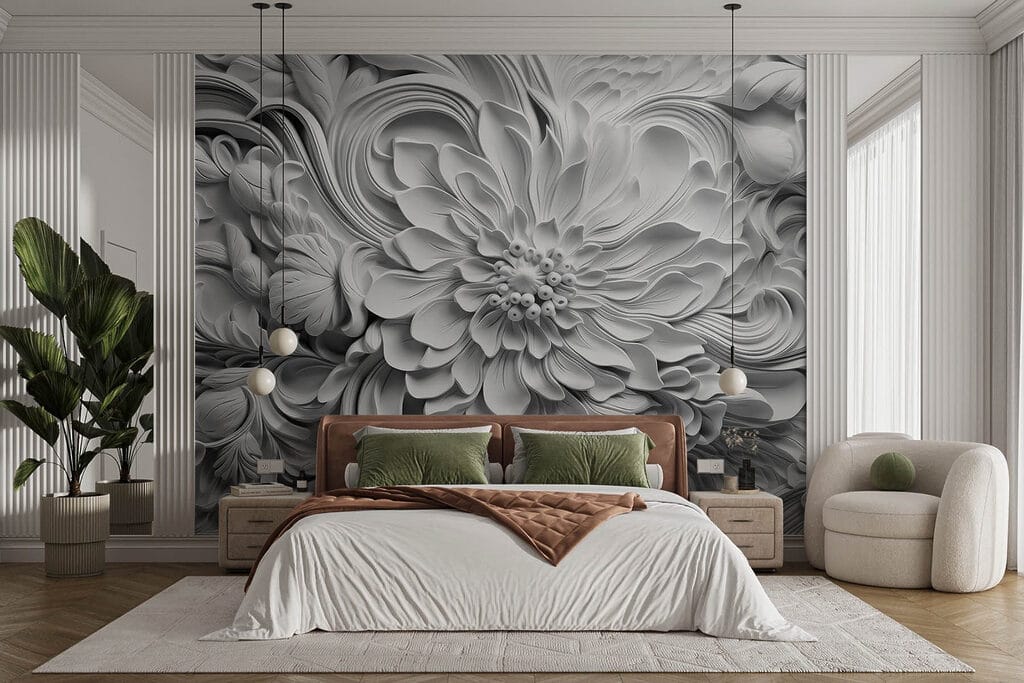 Flores com folhas enroladas — interior 2