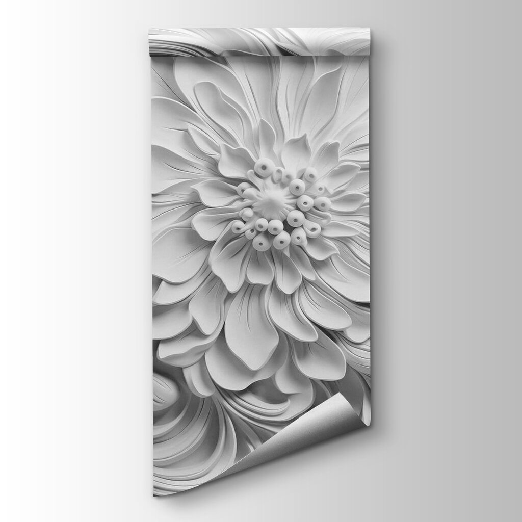 Flores com folhas enroladas — vista do produto