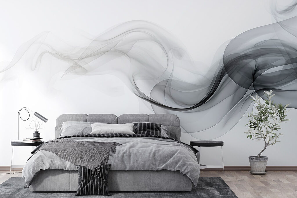 Fumo cinzento sobre branco — interior 2