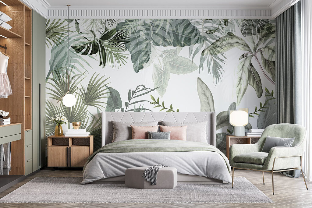 Coroa de folhas verdes — interior 3