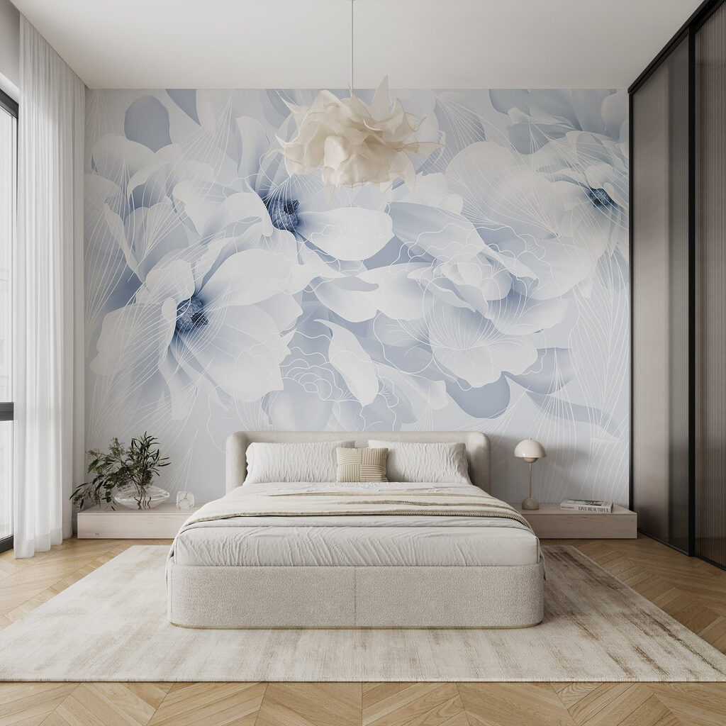 Flores de contorno suave — interior 1