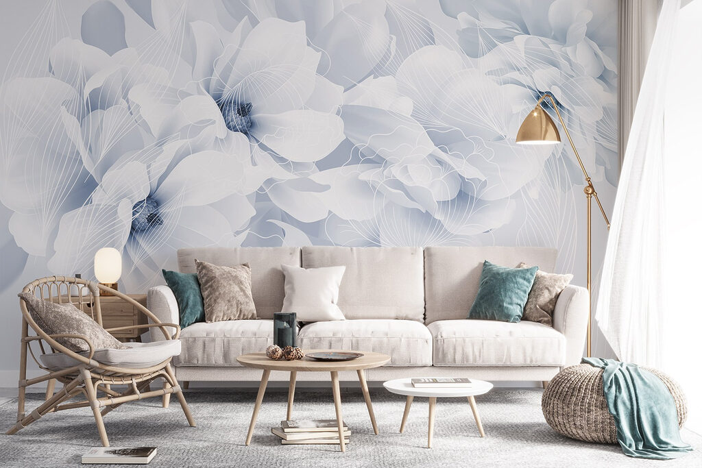 Flores de contorno suave — interior 5
