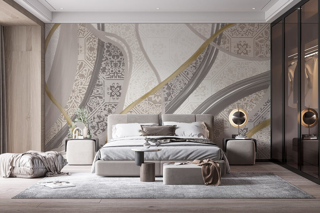 Faixas sinuosas com azulejos — interior 2