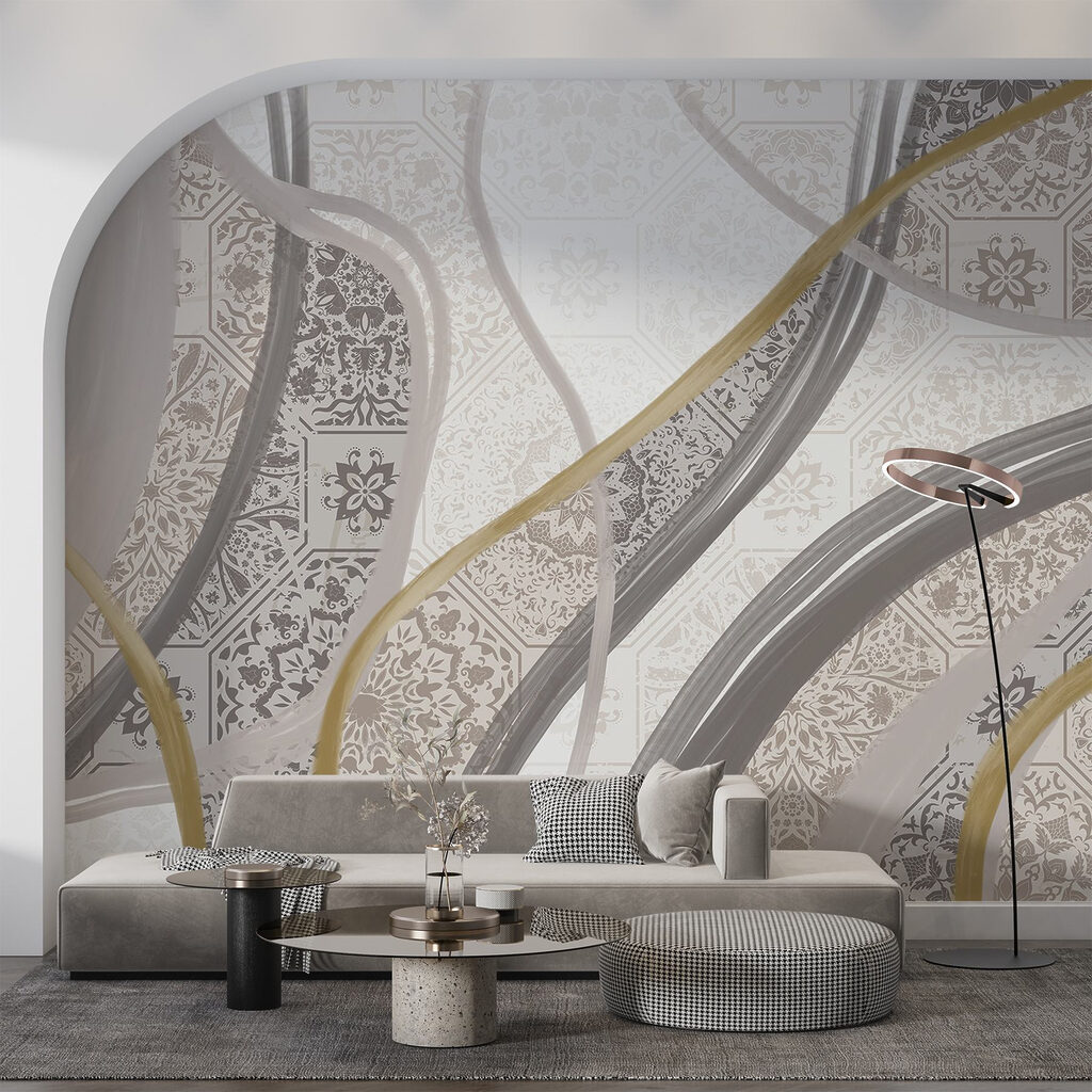 Faixas sinuosas com azulejos — interior 4
