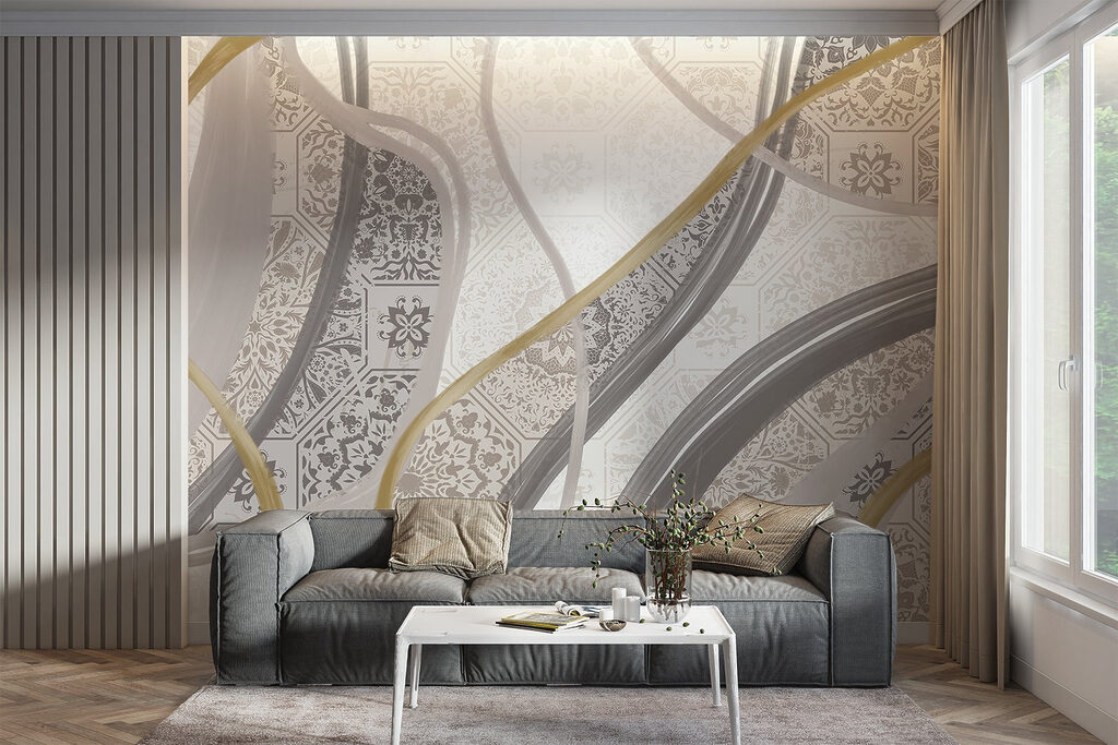 Faixas sinuosas com azulejos — interior 5