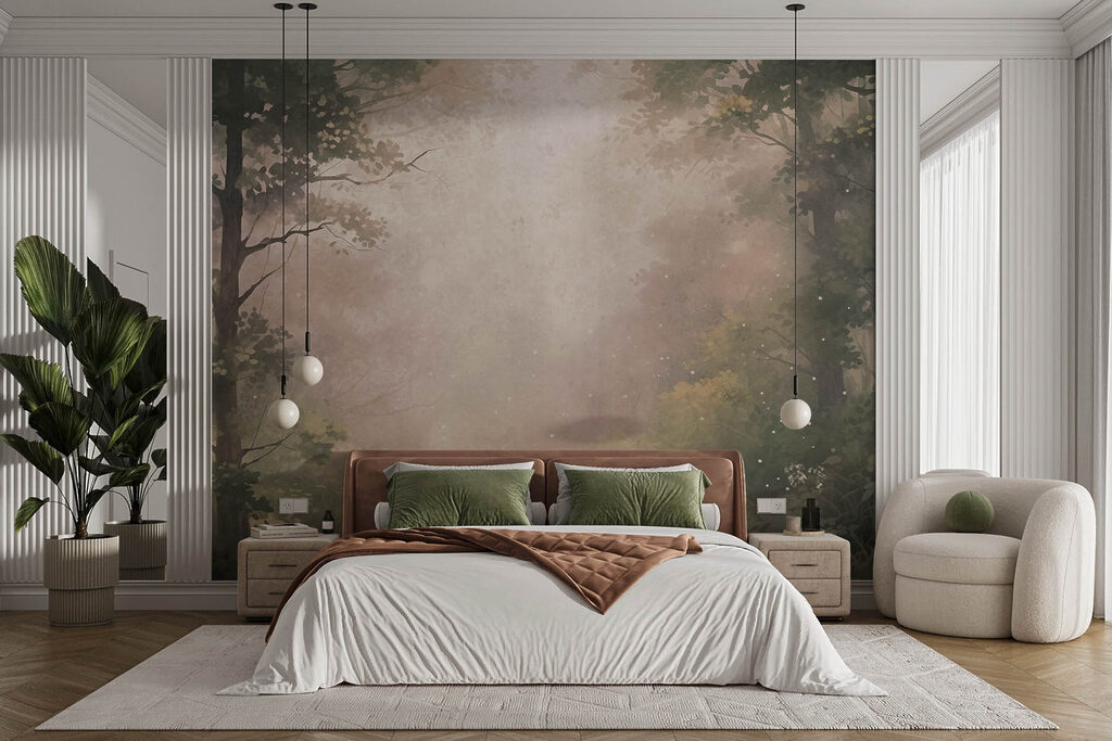 Luz na floresta enevoada — interior 2